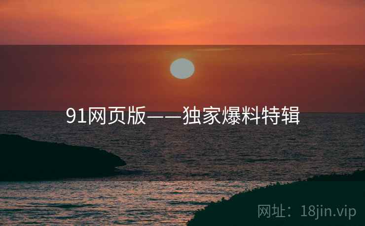 91网页版——独家爆料特辑
